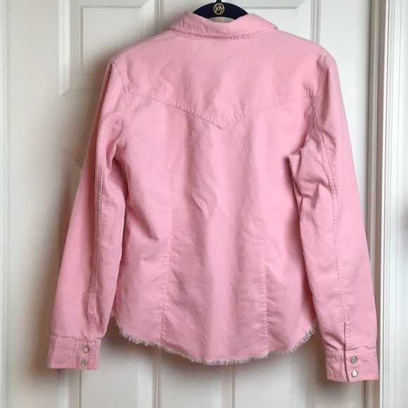 Blue Asphalt 🤠 Corduroy Snap Down w/fringe - Picture 2 of 7